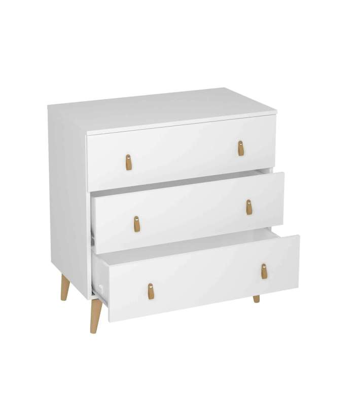 copy of Commode 4 tiroirs en finition blanche 98 cm(hauteur)80