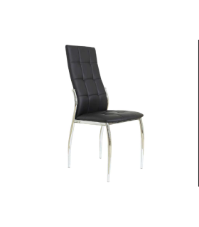 Pacote de 4 cadeiras modelo Cannes, acabamento em tecido cinza