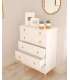 copy of Chiffonier 6 Gavetas Quarto Chiffonier Branco Lacado