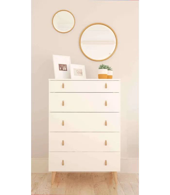 copy of Chiffonier 6 Gavetas Quarto Chiffonier Branco Lacado