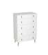 copy of Chifonier 6 White Lacquered Bedroom Drawers