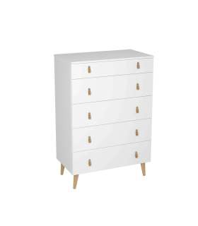 copy of Chiffonier 6 Gavetas Quarto Chiffonier Branco Lacado