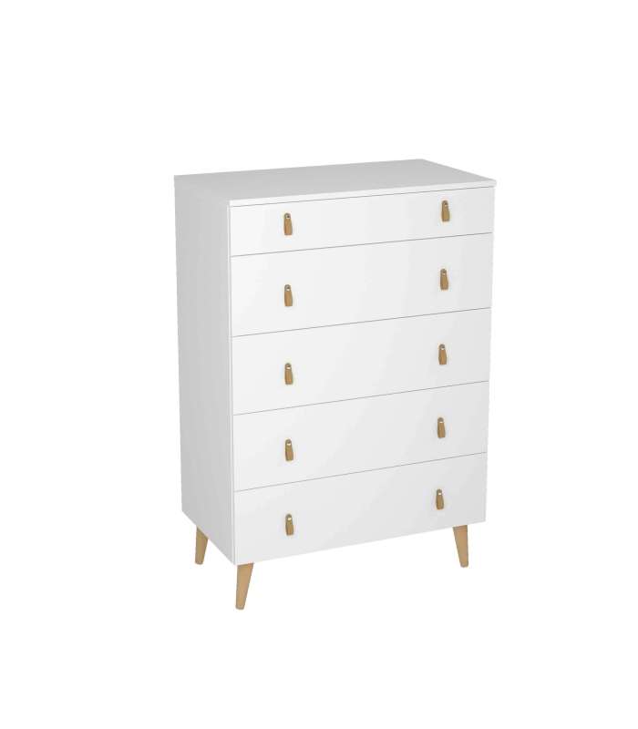 copy of Chifonier 6 White Lacquered Bedroom Drawers