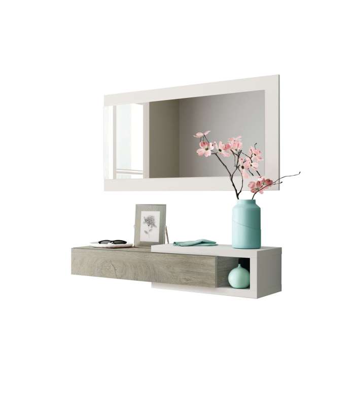 FRS Entraditas y recibidores Mueble recibidor Zoe en blanco