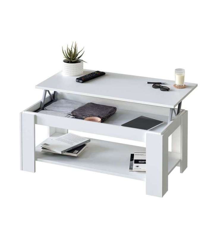 Ambit risetable coffee table in artik white