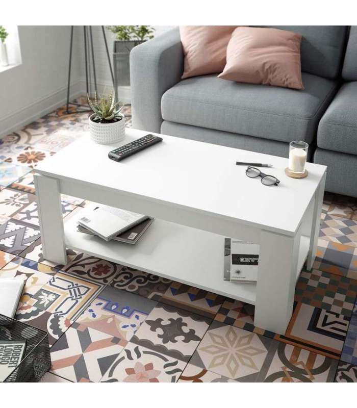 Ambit risetable coffee table in artik white