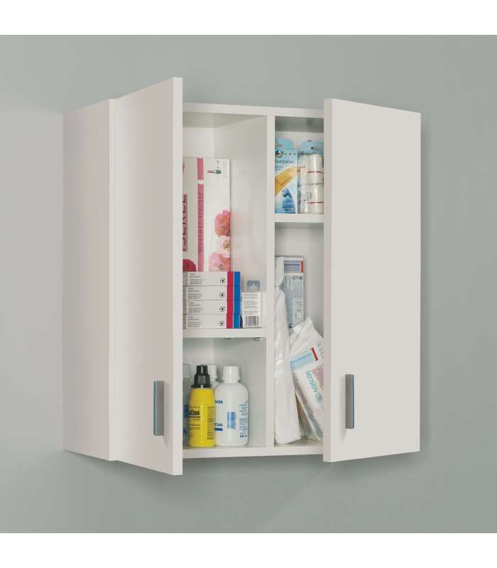 Multipurpose cabinet for white hanging Use 59 cm wide