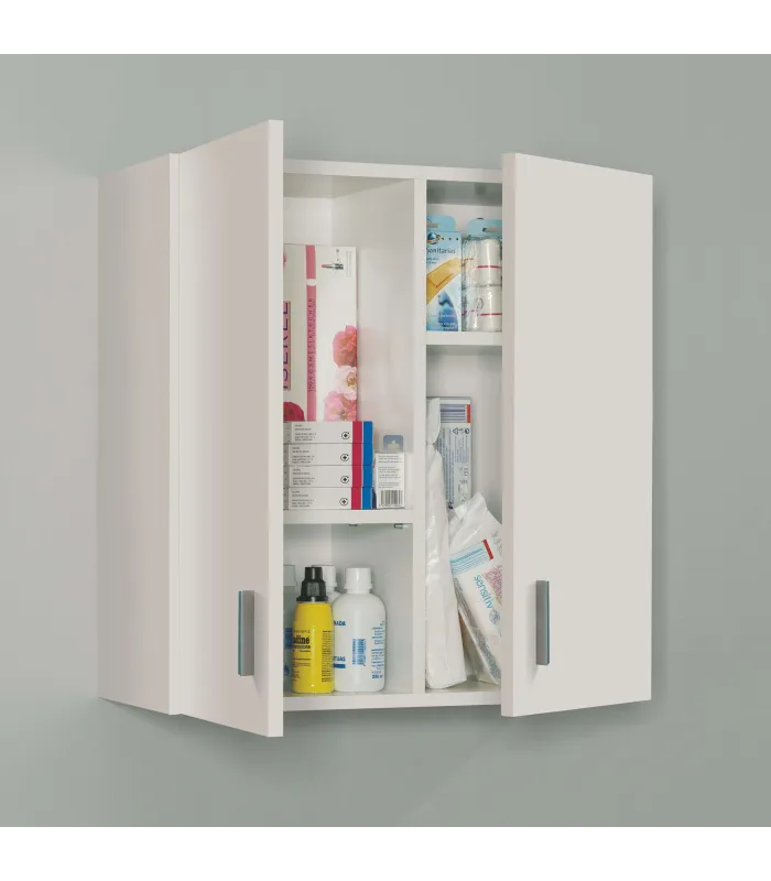 Multipurpose cabinet for white hanging Use 59 cm wide