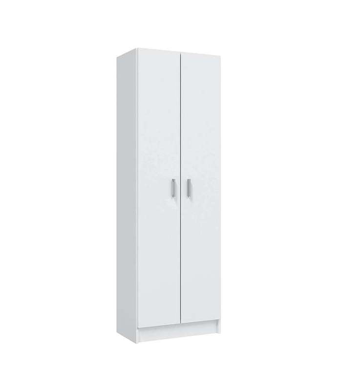 Armoire Milan à 2 portes en finition blanche 59 cm (largeur)