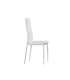 Conjunto de mesa e 4 cadeiras Alma em branco.