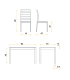 PDCOR Conj. mesa y sillas para salon Conjunto mesa y 4 sillas