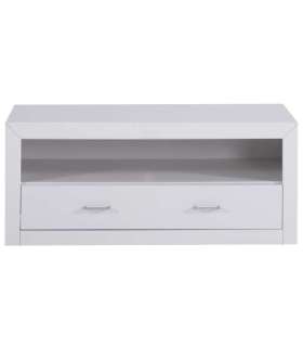 White lacquered TV table