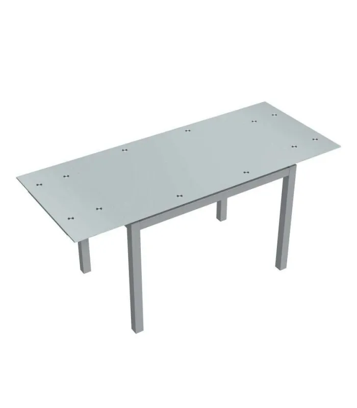 Mesa extensible blanca para cocina y comedor