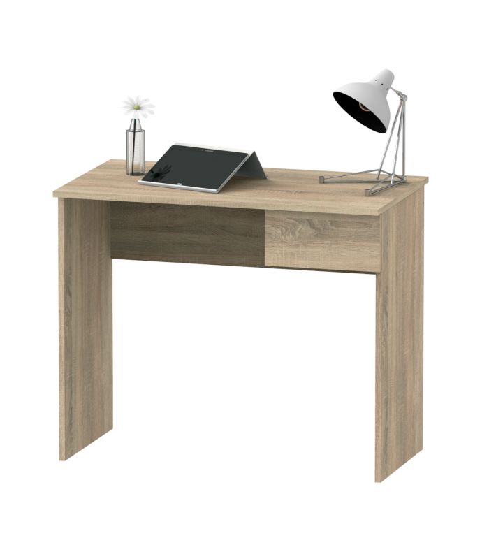 Turin desk table with a drawer in two colors.