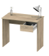 Turin desk table with a drawer in two colors.