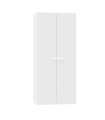 Roupeiro 2 portas com dobradiças, acabamento branco, 79 cm (largura) 180 cm (altura) 52 cm (profundidade)