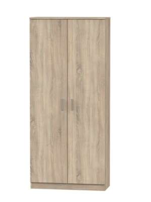 Armario multiuso Carles con escobero en roble cambrian