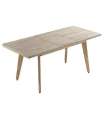 copy of Mesa de comedor fija Loft-180 Roble Nordish/Blanco 76 cm(alto)180 cm(ancho)100 cm(largo)