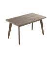 Mesa de jantar fixa Genova finish Roble Honey, 76cm (alta) 150cm (largura) 90cm (largo)