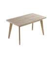 copy of Fixed lounge table Loft in wild oak white or black structure.