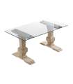 cópia de Extending dining table Versailles Nordish Oak finish, 79cm(altura) 160/200/240cm(largura) 90cm(comprimento)
