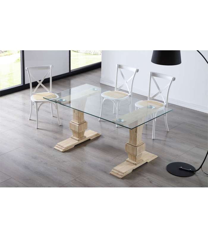 copy of Fixed lounge table Loft in wild oak white or black