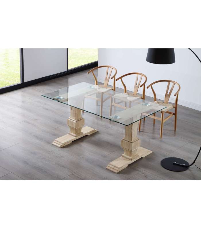 copy of Fixed lounge table Loft in wild oak white or black