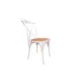 Pack de 2 sillas Provenza acabado blanco/rattan, 48cm(ancho) 89cm(altura) 52cm(fondo)