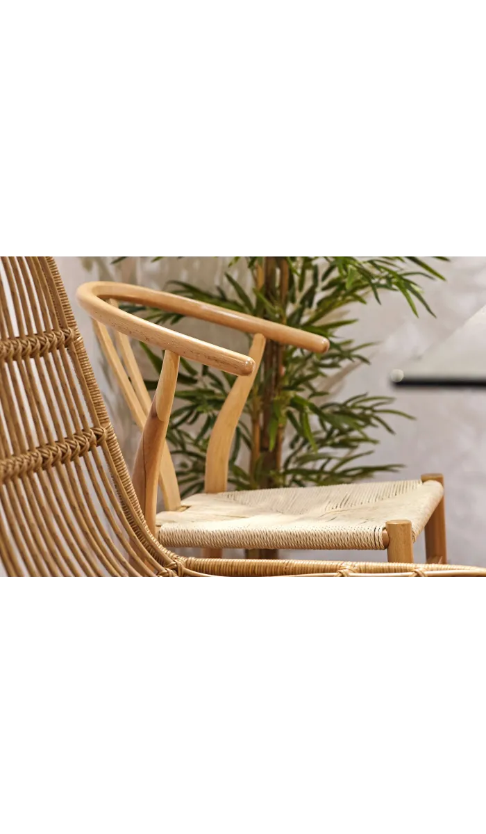 Pack de 2 sillas Kioto en madera natural clara