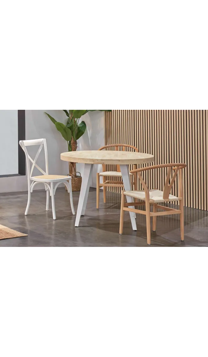 Pack de 2 sillas Kioto en madera natural clara