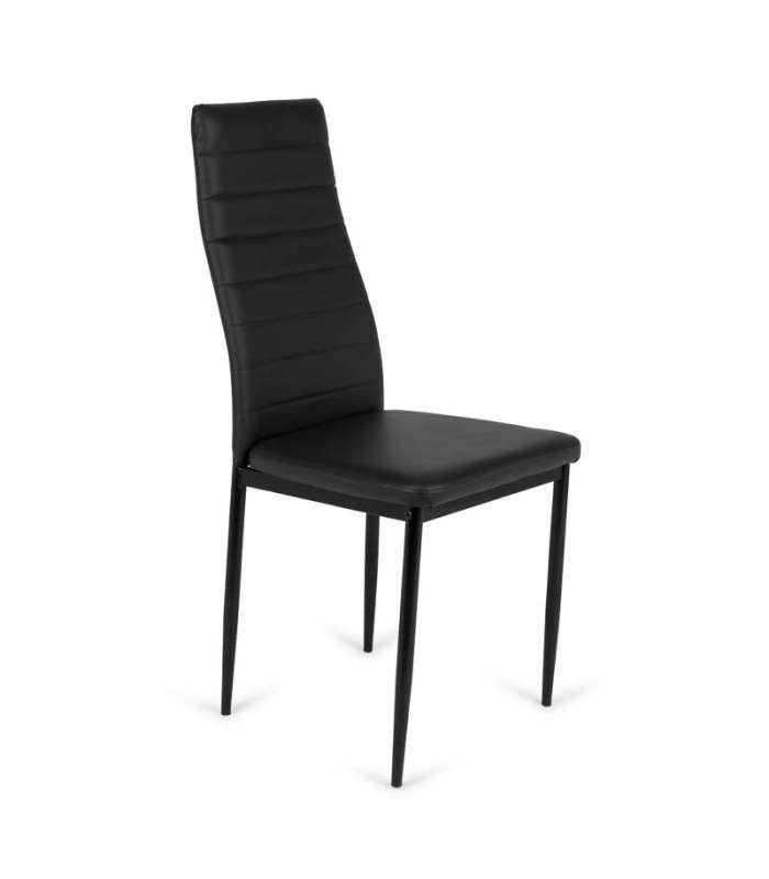 Pack 6 chaises rembourrées Oviedo. Disponible en blanc, noir