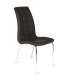 Pacote de 4 cadeiras de couro de San Sebastian. Escolha de branco, preto, chocolate ou cinza. 42 cm(largura) 96 cm(altura) 55 cm