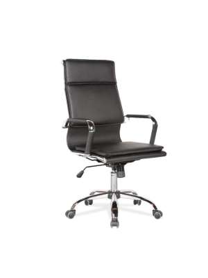 Silla de oficina Jana negra, ergonómica y elegante