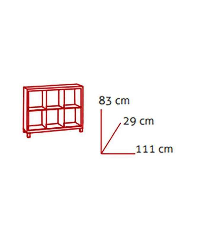 APARADOR KUBOX 3x2 VARIOS COLORES