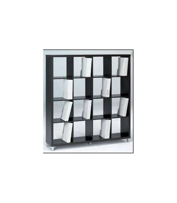 Estantería grande Kubox negra 4x4 153x146x29 cm