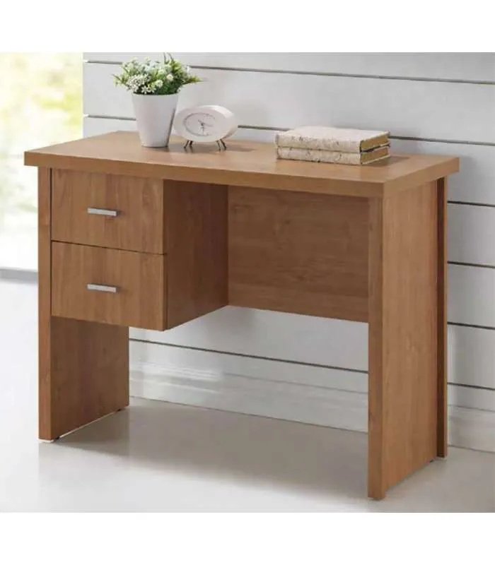 Mesa de despacho Oscar dos cajones - Maple