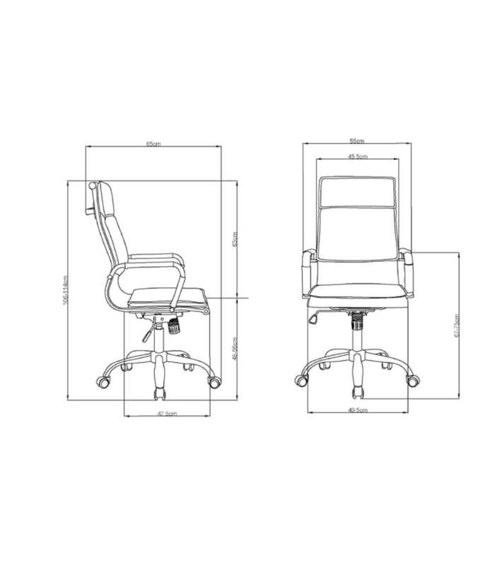 copy of Fauteuil de bureau pivotant avec 5 couleurs au choix 57