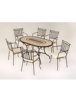 Conjunto de mesa y sillas de jardín Malaya/Shifa