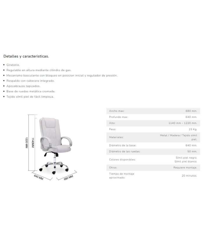 copy of Fauteuil pivotant Atlas en similicuir deux couleurs au