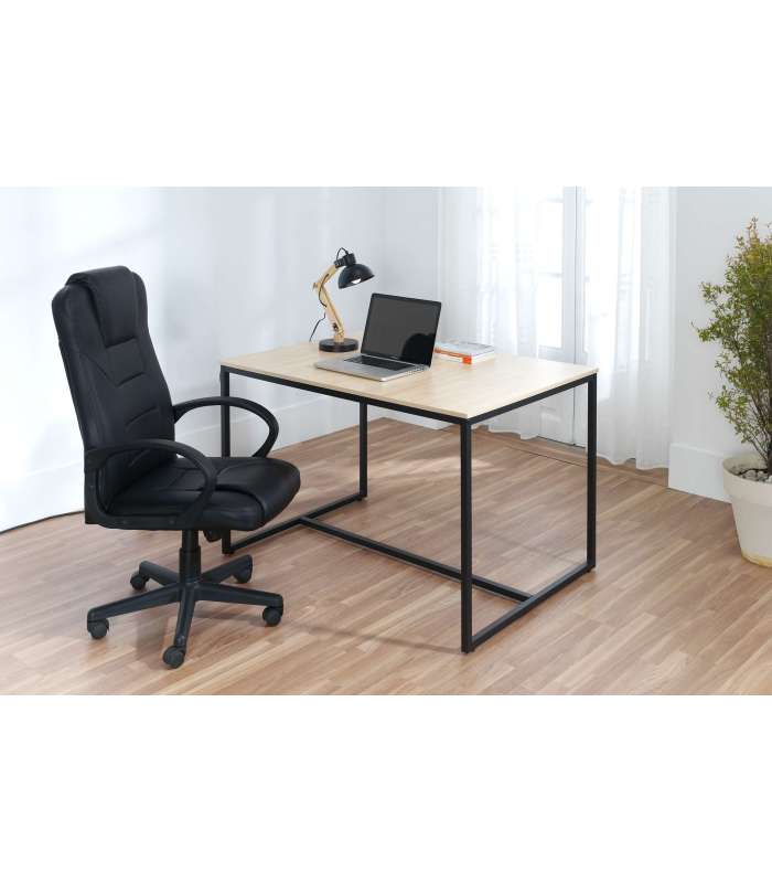 Chaise de bureau pivotante noire Lawyer 64cm(largeur)