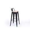 copy of Pack of 4 Tolix stools with backrest.