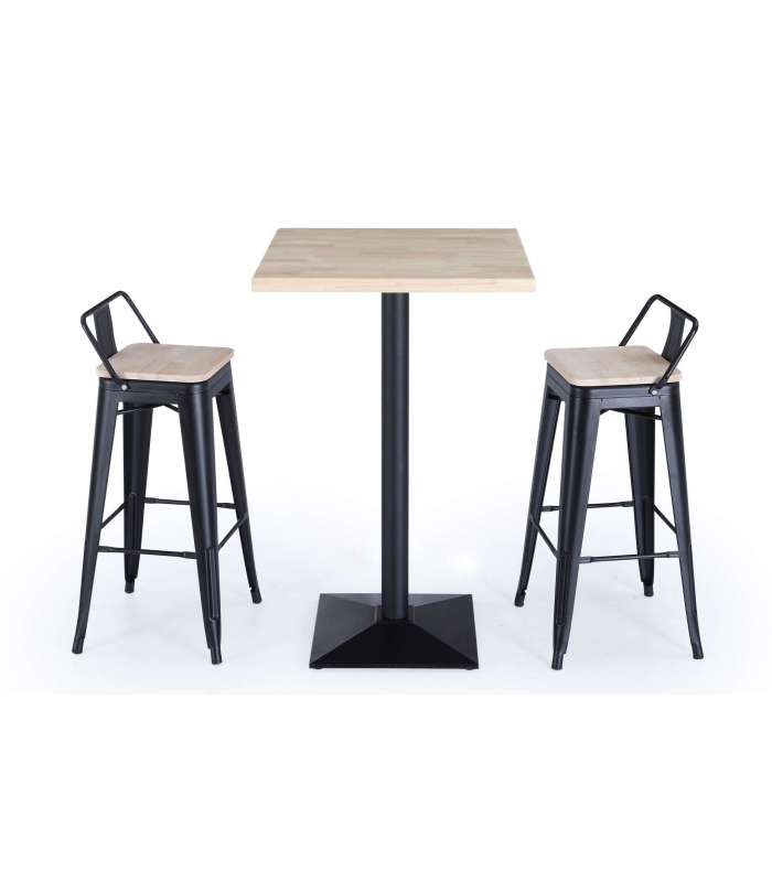 copy of Pack of 4 Tolix stools with backrest.