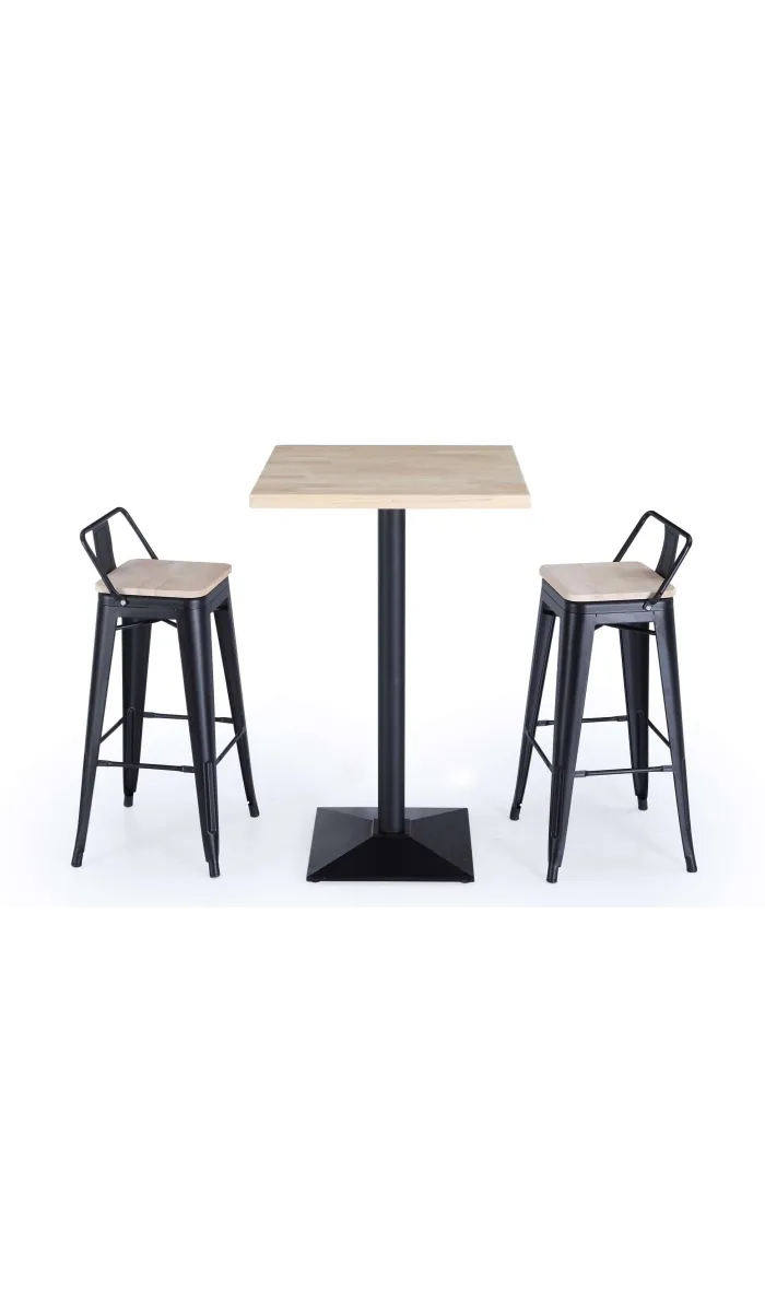 copy of Pack of 4 Tolix stools with backrest.