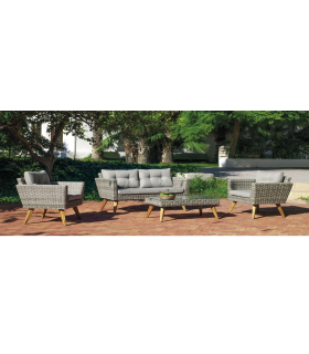 copy of Conjunto terraza, jardín mesa+4 sillones+4 cojines