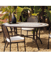 copy of Conjunto de mesa+6 sillones+6 cojines terraza jardín mosaico Laredo/Shifa-150/6+6C.