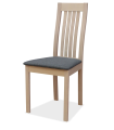 cópia do Pack de 2 cadeiras Isaba acabamento branco, faia, estofos cinzentos 96cm(altura) 45cm(largura) 50cm(comprimento)