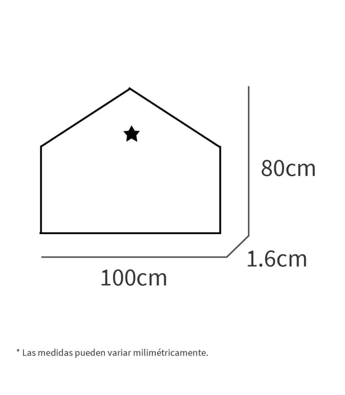 Cabecero juvenil Sweet blanco 80x100 cm.