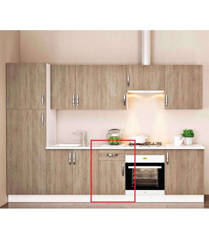 MD BLOCK Modelo Kit-Kit Mueble cocina bajo con 1 cajón y 1