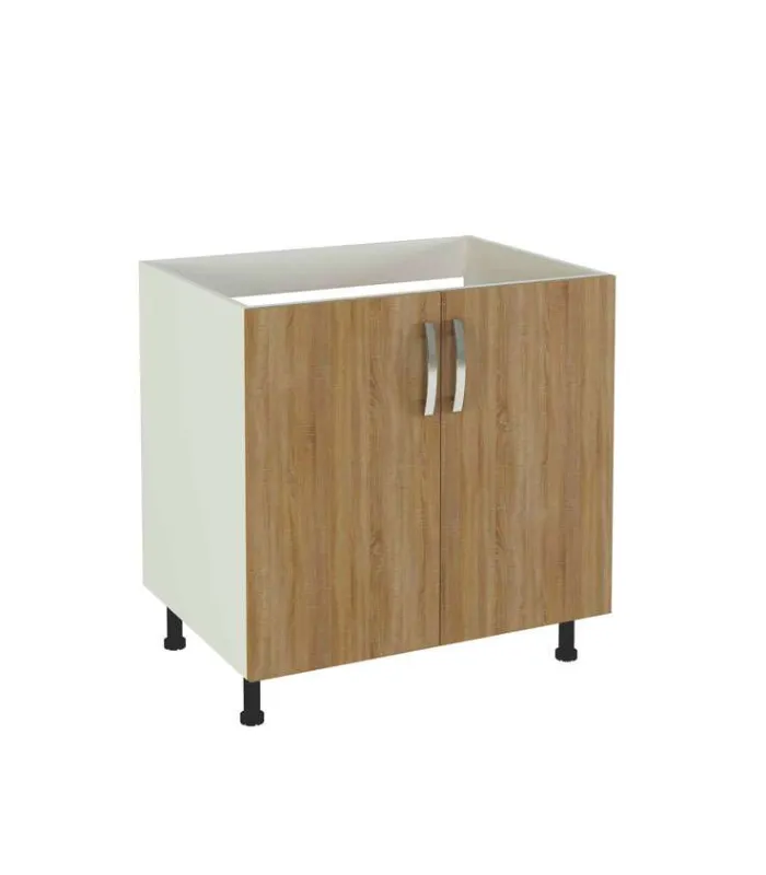 Mueble cocina fregadero 2 puertas en roble cortez
