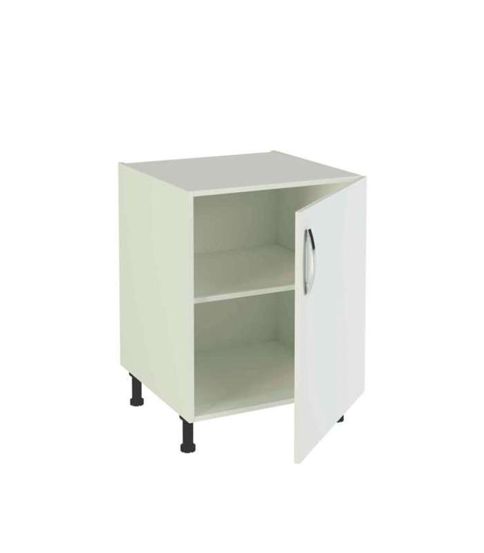 MD BLOCK Modelo Kit-Kit Mueble cocina con una puerta en blanco.